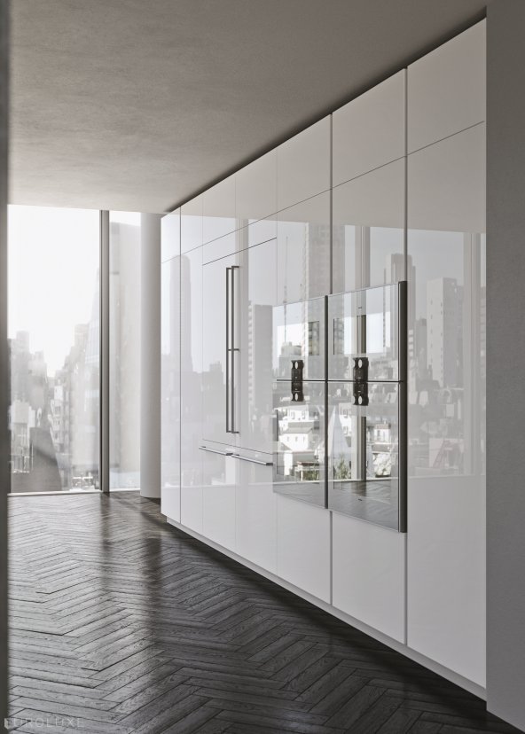 AK Project in White High Gloss Tecnlox - arrital cabinets chicago, chicago italian cabinets, contemporary kitchen, arrital, ak project, dining furniture, modern kitchen cabinets, kitchen Chicago, italian, urban interior, modern design