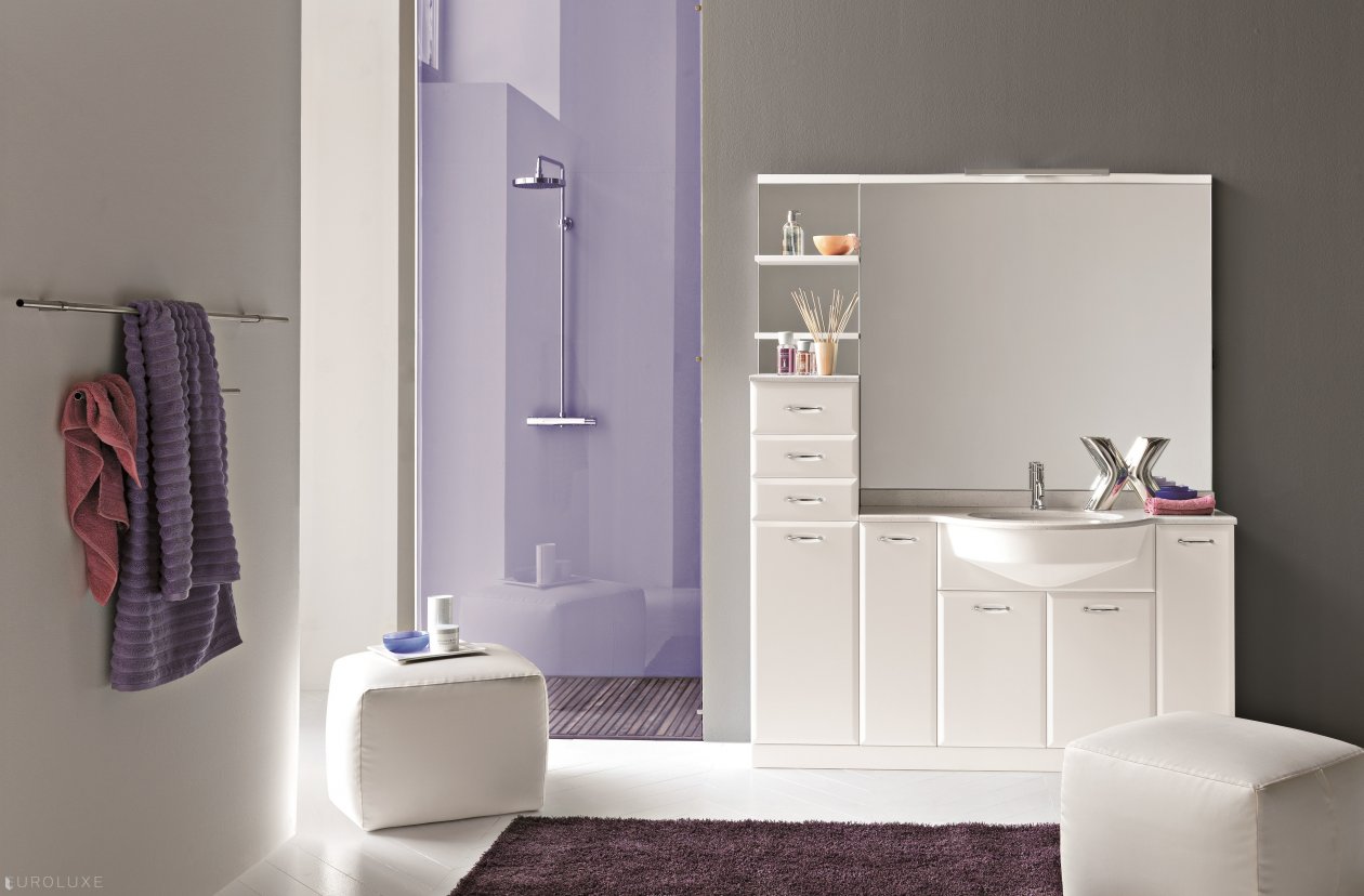 Ambra - cabinets, vanities, clean design, bath, Italian bath, bathroom, Ambra, bathrooms Chicago, modern bathroom, shower, bathroom furniture