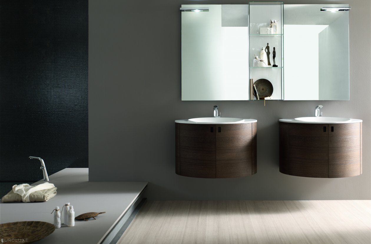Topazio - cabinets, modern bath, Italian furniture, Topazio, white bathroom, bathroom interior, bathroom furniture