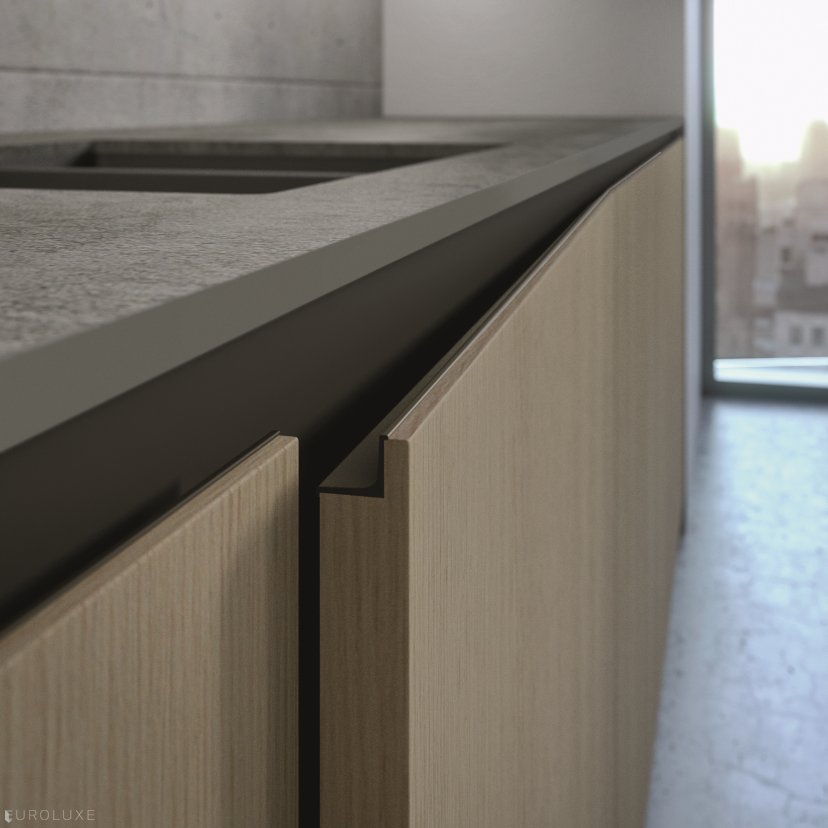 AK Project in Sesamo and Etna Textured Melamine - ak project, modern kitchen cabinets, arrital, modern design, kitchen Chicago, chicago italian cabinets, arrital cabinets chicago, dining furniture, urban interior, italian, contemporary kitchen