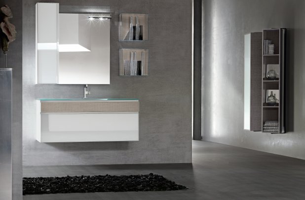 Onyx by Artesi - Onyx bathroom, Chicago bath, clean design, bathroom mirror, Italian furniture, modern bathroom, bathroom furniture