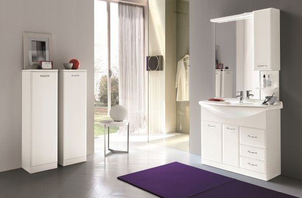 Ambra by Artesi - shower, bath, vanities, clean design, Italian bath, bathrooms Chicago, bathroom, bathroom furniture, modern bathroom, Ambra, cabinets