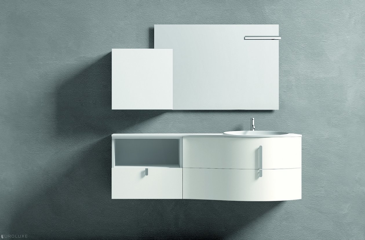 Topazio - modern bath, cabinets, Topazio, bathroom furniture, bathroom interior, Italian furniture, white bathroom