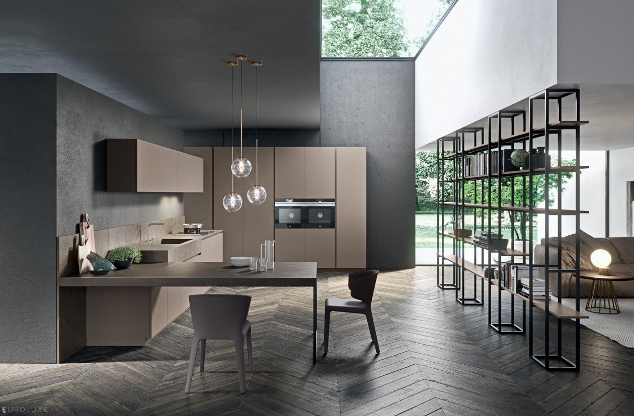 Moka - Pedini, european kitchen, chicago kitchen cabinets, italian kitchen, modern european kitchen, modern kitchen, Moka, minimalistic kitchen