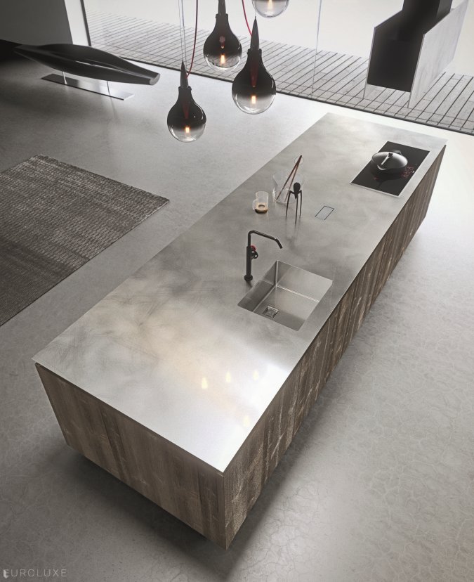 AK 05 in Abete Chalet Veneer & Piombo Laquer - arrital, dining furniture, kitchen Chicago, modern design, italian, contemporary kitchen, chicago italian cabinets, ak project, modern kitchen cabinets, urban interior, arrital cabinets chicago
