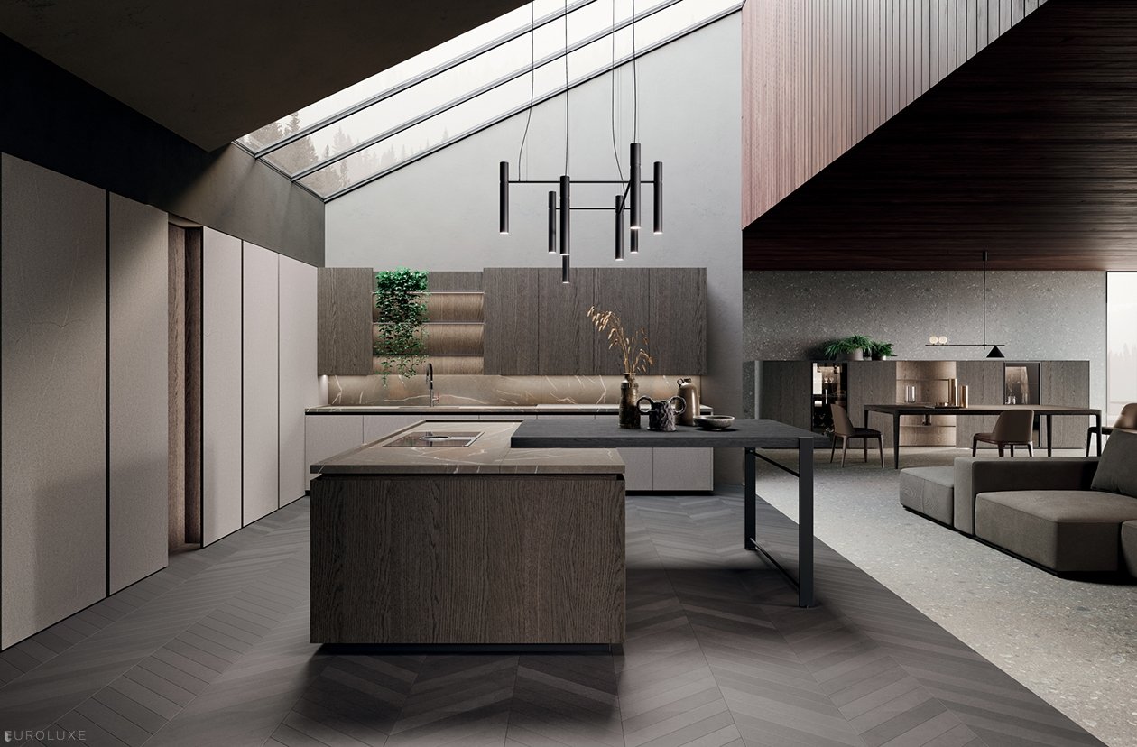 Bluna - Binova cabinets chicago, european kitchen, modern kitchen, dining furniture, kitchen cabinets, Bluna by Binova, minimalistic kitchen, urban interior, kitchen Chicago, modern design, wooden kitchen, italian, contemporary kitchen, custom kitchen cabinets, black kitchen