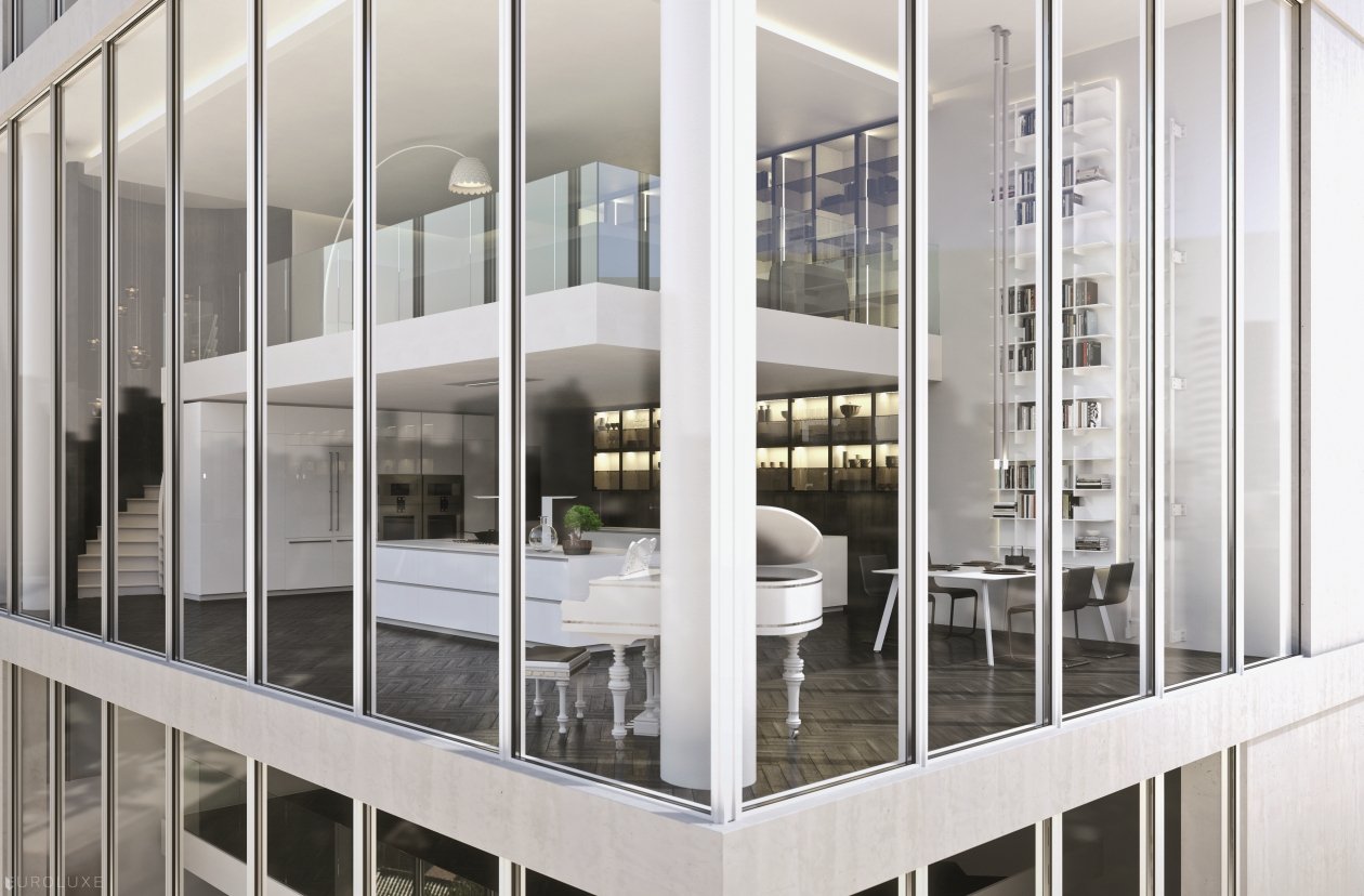 AK Project in White High Gloss Tecnlox - italian, modern design, contemporary kitchen, modern kitchen cabinets, chicago italian cabinets, ak project, arrital, urban interior, arrital cabinets chicago, kitchen Chicago, dining furniture
