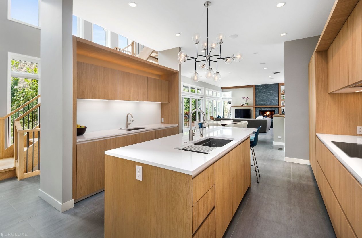 Chicago | Lincoln Square Kitchen @ Lincoln Square Chicago - natural white oak, arrital, veneer, chicago, ak-05