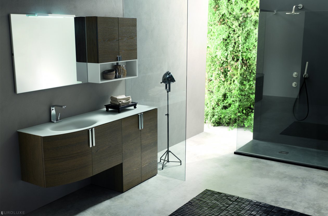 Topazio - Italian furniture, white bathroom, modern bath, cabinets, bathroom interior, Topazio, bathroom furniture