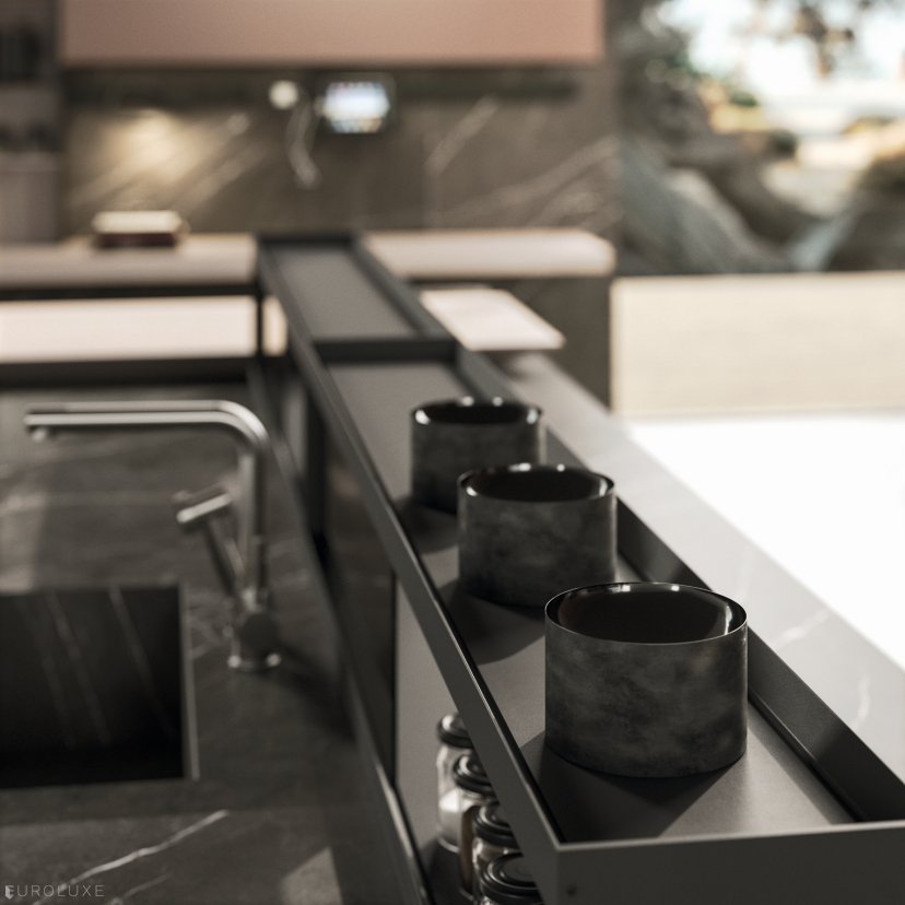 AK 04 in Olmo Naturale  - modern kitchen cabinets, ak project, arrital, arrital cabinets chicago, chicago italian cabinets, modern design, italian, urban interior, kitchen Chicago, contemporary kitchen, dining furniture