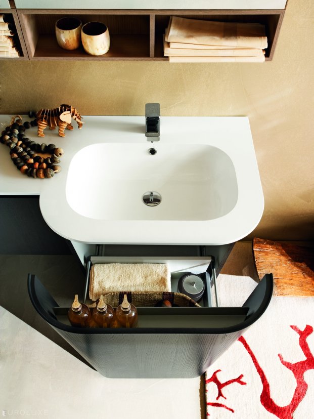 Suede - urban interior, deep bath, bathroom bidet, bathroom doors, bathroom chandeliers, , bathroom ensembles, shower, modern bathroom, Chicago furniture, Suede bathroom