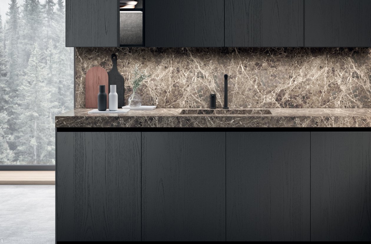 Bluna - european kitchen, modern design, contemporary kitchen, kitchen Chicago, Bluna by Binova, wooden kitchen, urban interior, minimalistic kitchen, italian, black kitchen, kitchen cabinets, Binova cabinets chicago, modern kitchen, custom kitchen cabinets, dining furniture