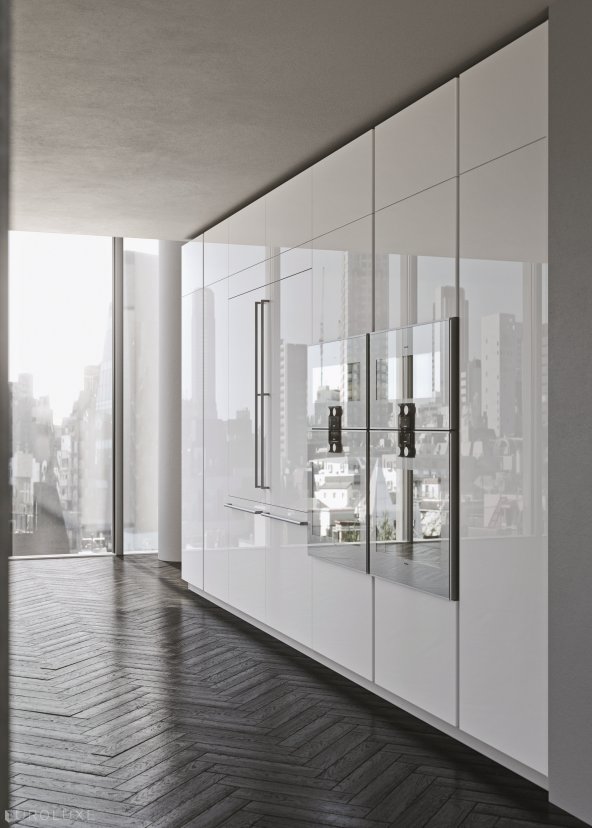 AK Project in White High Gloss Tecnlox - kitchen Chicago, contemporary kitchen, ak project, italian, arrital cabinets chicago, chicago italian cabinets, arrital, modern design, urban interior, modern kitchen cabinets, dining furniture