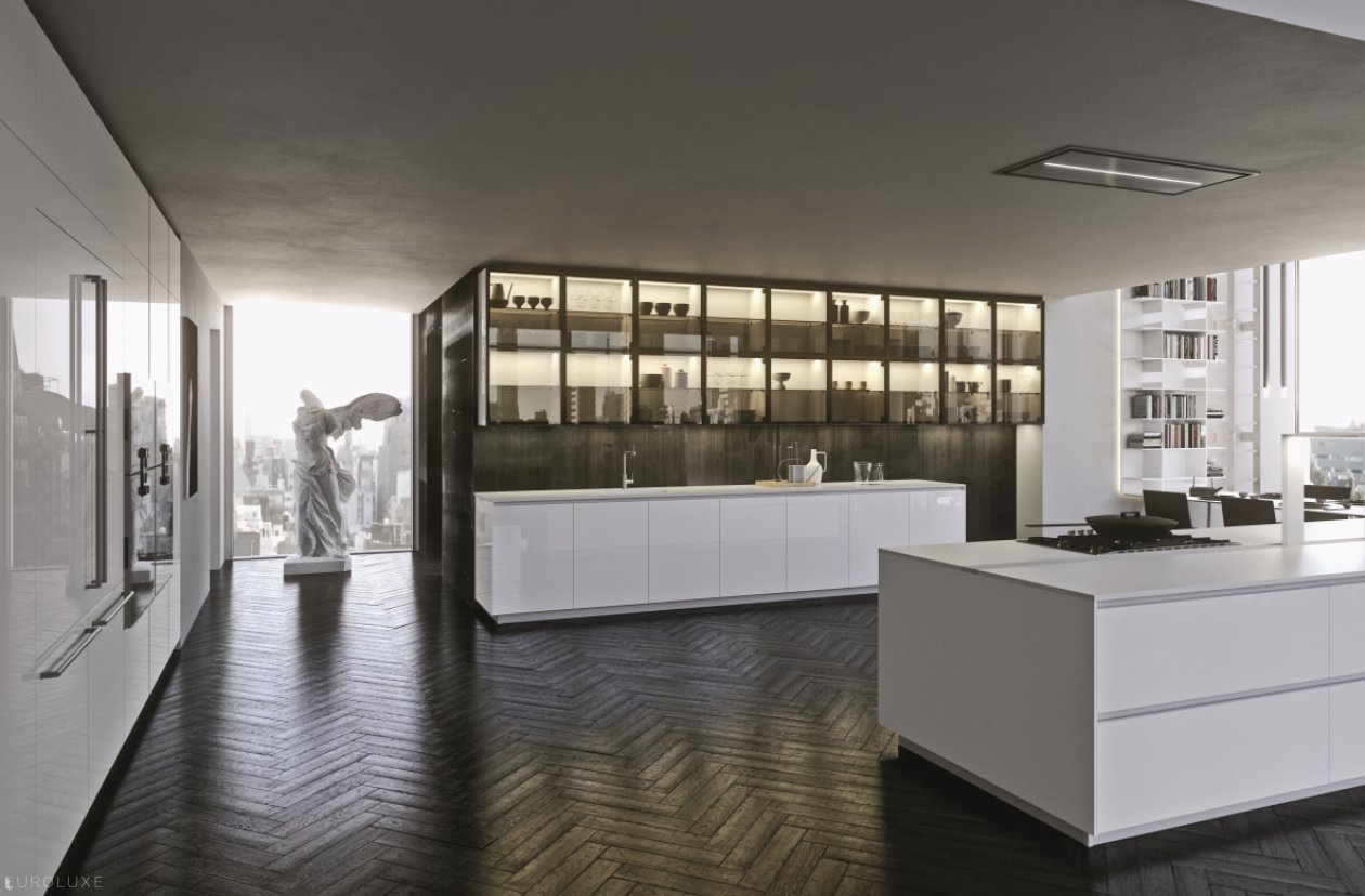 AK Project in White High Gloss Tecnlox - modern design, contemporary kitchen, arrital cabinets chicago, dining furniture, urban interior, arrital, chicago italian cabinets, italian, modern kitchen cabinets, ak project, kitchen Chicago