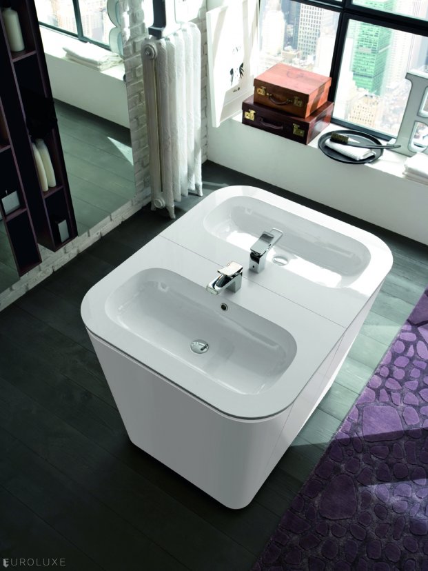 Suede - bathroom bidet, shower, deep bath, bathroom doors, Chicago furniture, , urban interior, Suede bathroom, bathroom chandeliers, modern bathroom, bathroom ensembles