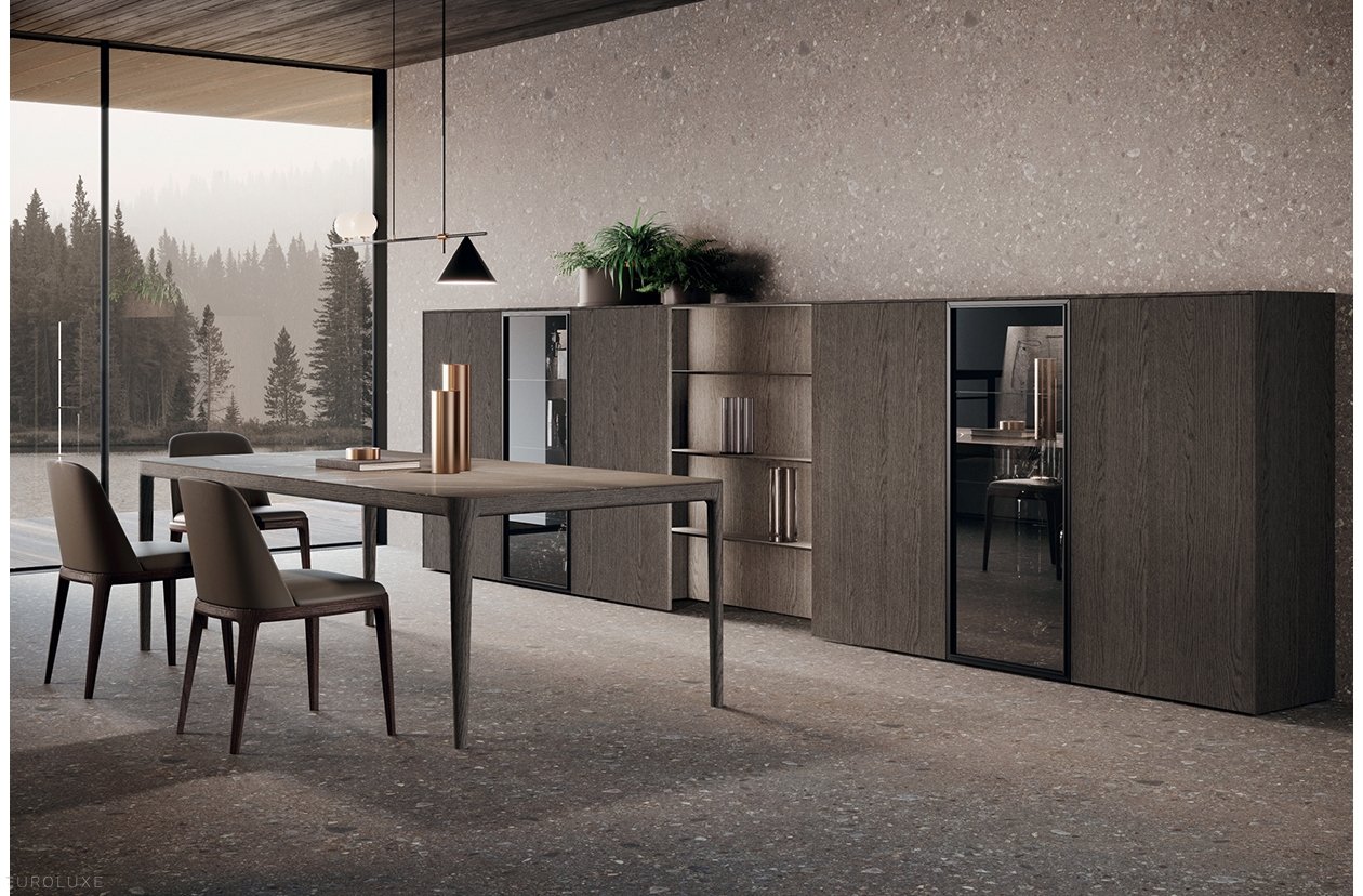 Bluna - minimalistic kitchen, modern design, custom kitchen cabinets, kitchen Chicago, italian, dining furniture, Bluna by Binova, kitchen cabinets, urban interior, black kitchen, contemporary kitchen, modern kitchen, wooden kitchen, european kitchen, Binova cabinets chicago