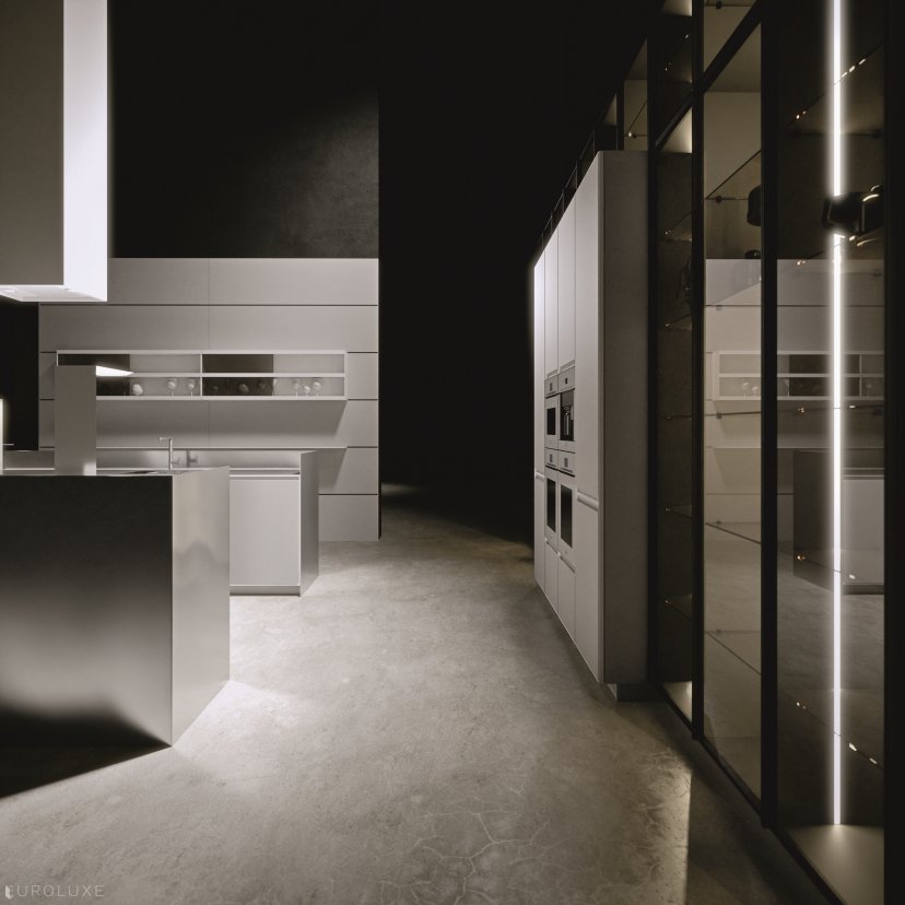 AK 08 in White Corian  - european kitchen cabinets, arrital cabinets chicago, italian cabinets, ak project arrital, contemporary kitchen, urban interior, dining furniture, modular kitchen, graphite kitchen, kitchen Chicago, modern kitchen cabinets, minimalistic kitchen, modern design, italian