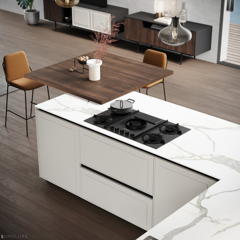 Tes - modern kitchen, european kitchen, minimalistic kitchen, wooden kitchen, urban interior, Miton cabinets chicago, modern design, dining furniture, custom kitchen cabinets, italian, kitchen cabinets, Tes by Miton, Miton Chicago, black kitchen, contemporary kitchen, kitchen Chicago