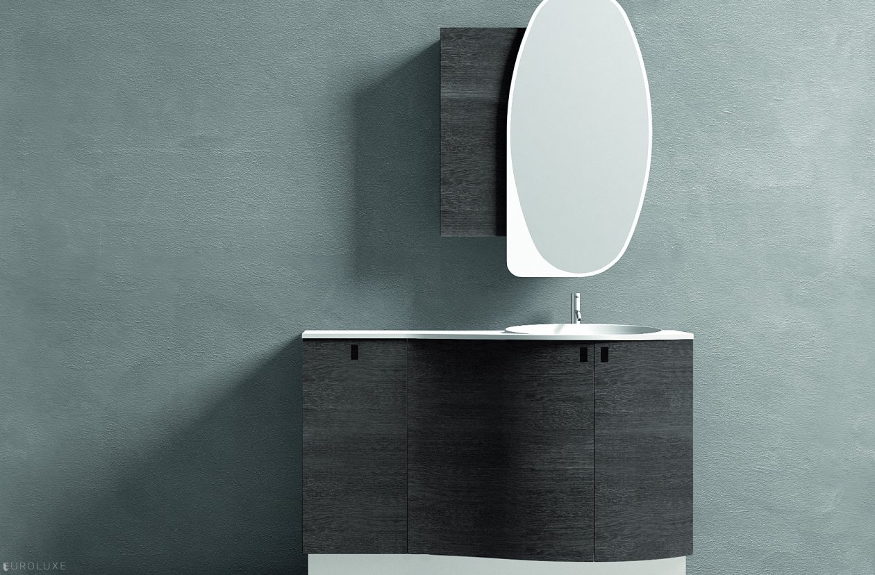 Topazio - Topazio, bathroom furniture, white bathroom, Italian furniture, cabinets, modern bath, bathroom interior