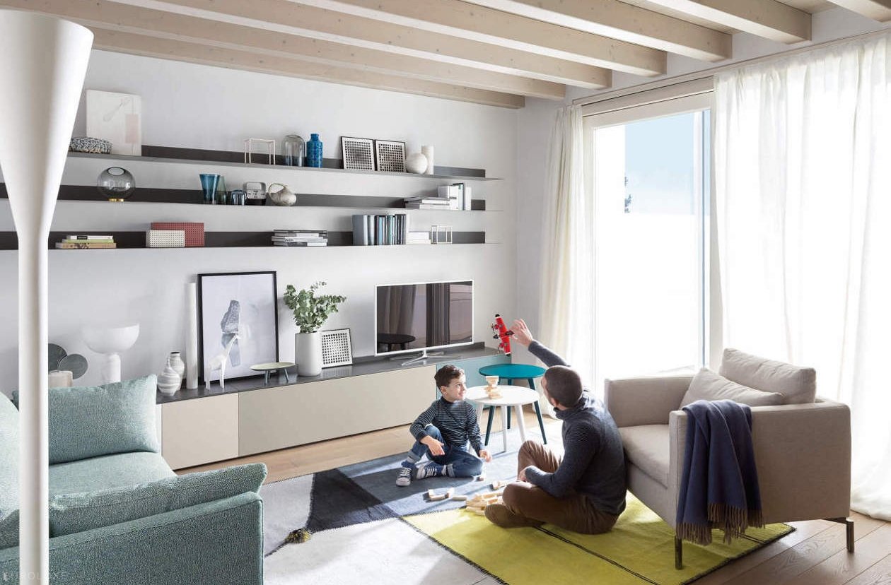 Cheerful House - modern media walls, italian modular entertainment system
