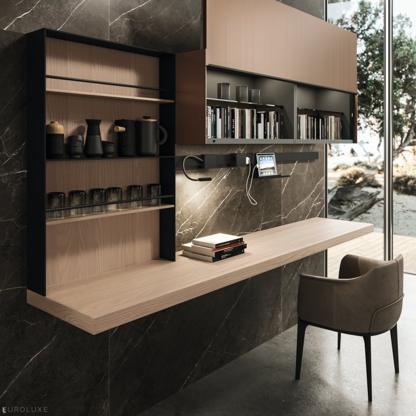 AK 04 in Olmo Naturale  - modern kitchen cabinets, ak project, italian, modern design, arrital, kitchen Chicago, chicago italian cabinets, arrital cabinets chicago, dining furniture, urban interior, contemporary kitchen