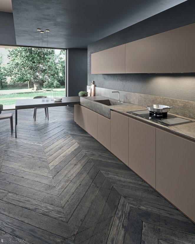 Moka - Moka, minimalistic kitchen, european kitchen, modern kitchen, modern european kitchen, Pedini, italian kitchen, chicago kitchen cabinets