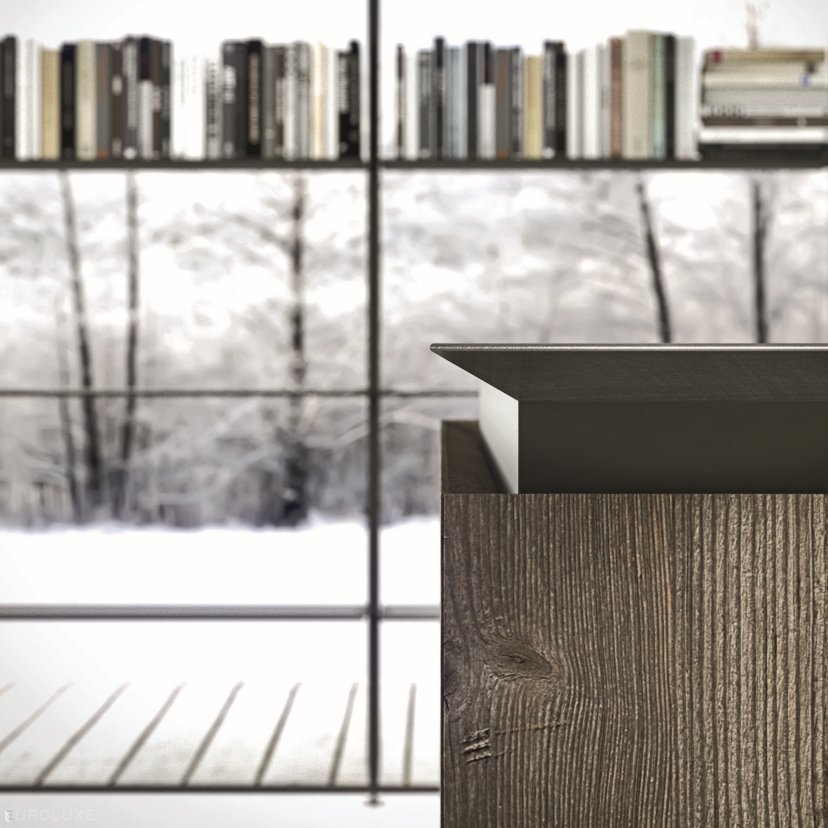 AK 05 in Abete Chalet Veneer & Piombo Laquer - dining furniture, arrital cabinets chicago, urban interior, arrital, modern design, italian, modern kitchen cabinets, ak project, contemporary kitchen, chicago italian cabinets, kitchen Chicago