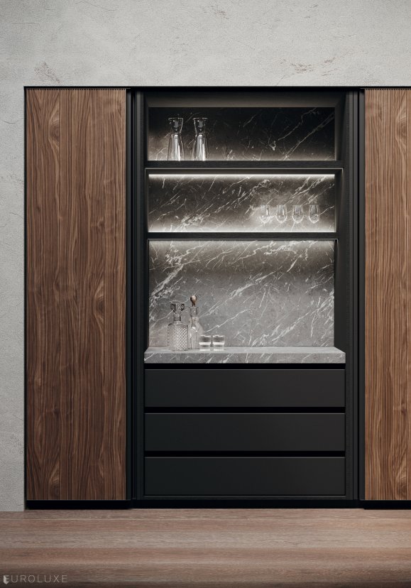 Avola - italian, black kitchen, kitchen Chicago, modern design, minimalistic kitchen, contemporary kitchen, Avola by Binova, urban interior, modern kitchen, wooden kitchen, dining furniture, european kitchen, kitchen cabinets, custom kitchen cabinets, Binova cabinets chicago