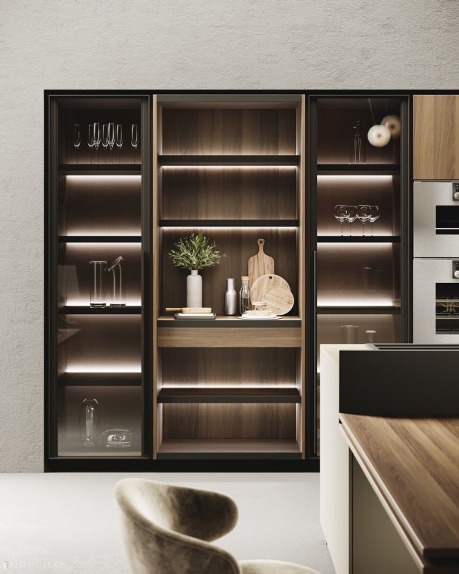 Menta Creta and Adige  - contemporary kitchen, kitchen Chicago, minimalistic kitchen, Miton cabinets chicago, european kitchen, custom kitchen cabinets, urban interior, dining furniture, Miton Chicago, italian, modern design, kitchen cabinets, wooden kitchen, black kitchen, Menta by Miton, modern kitchen