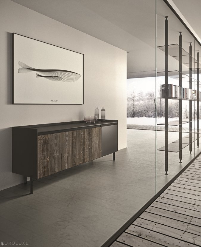 AK 05 in Abete Chalet Veneer & Piombo Laquer - modern kitchen cabinets, kitchen Chicago, dining furniture, italian, arrital, arrital cabinets chicago, chicago italian cabinets, modern design, urban interior, ak project, contemporary kitchen