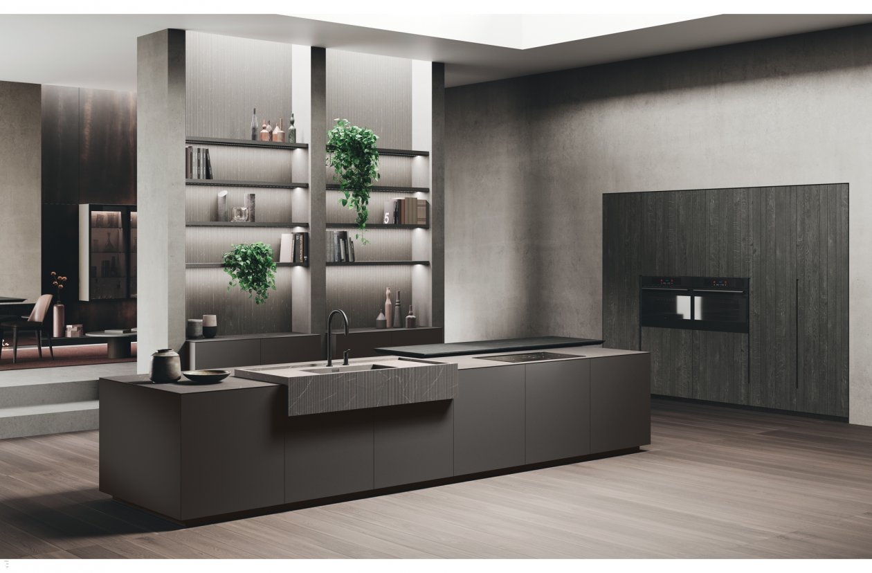 Bluna - Bluna by Binova, contemporary kitchen, modern kitchen, italian, european kitchen, Binova cabinets chicago, black kitchen, minimalistic kitchen, modern design, kitchen Chicago, custom kitchen cabinets, urban interior, dining furniture, kitchen cabinets, wooden kitchen