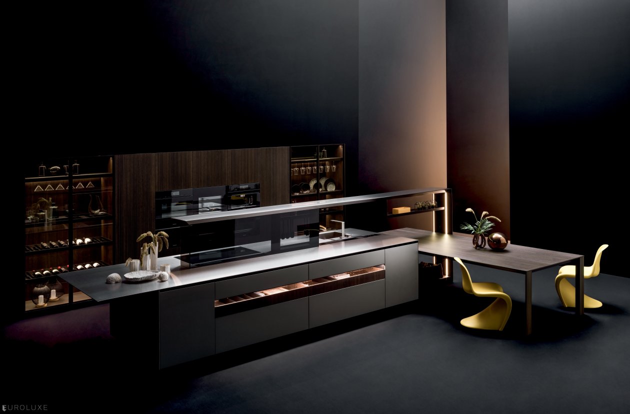 Nautila - Nautila arrital, modern kitchen, italian, modern design, contemporary kitchen, black kitchen, urban interior, wooden kitchen, european kitchen, kitchen cabinets, arrital cabinets chicago, custom kitchen cabinets, minimalistic kitchen, kitchen Chicago, dining furniture