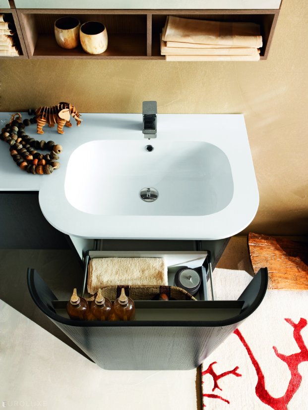 Suede - modern bathroom, bathroom ensembles, shower, urban interior, deep bath, bathroom doors, , bathroom bidet, bathroom chandeliers, Suede bathroom, Chicago furniture