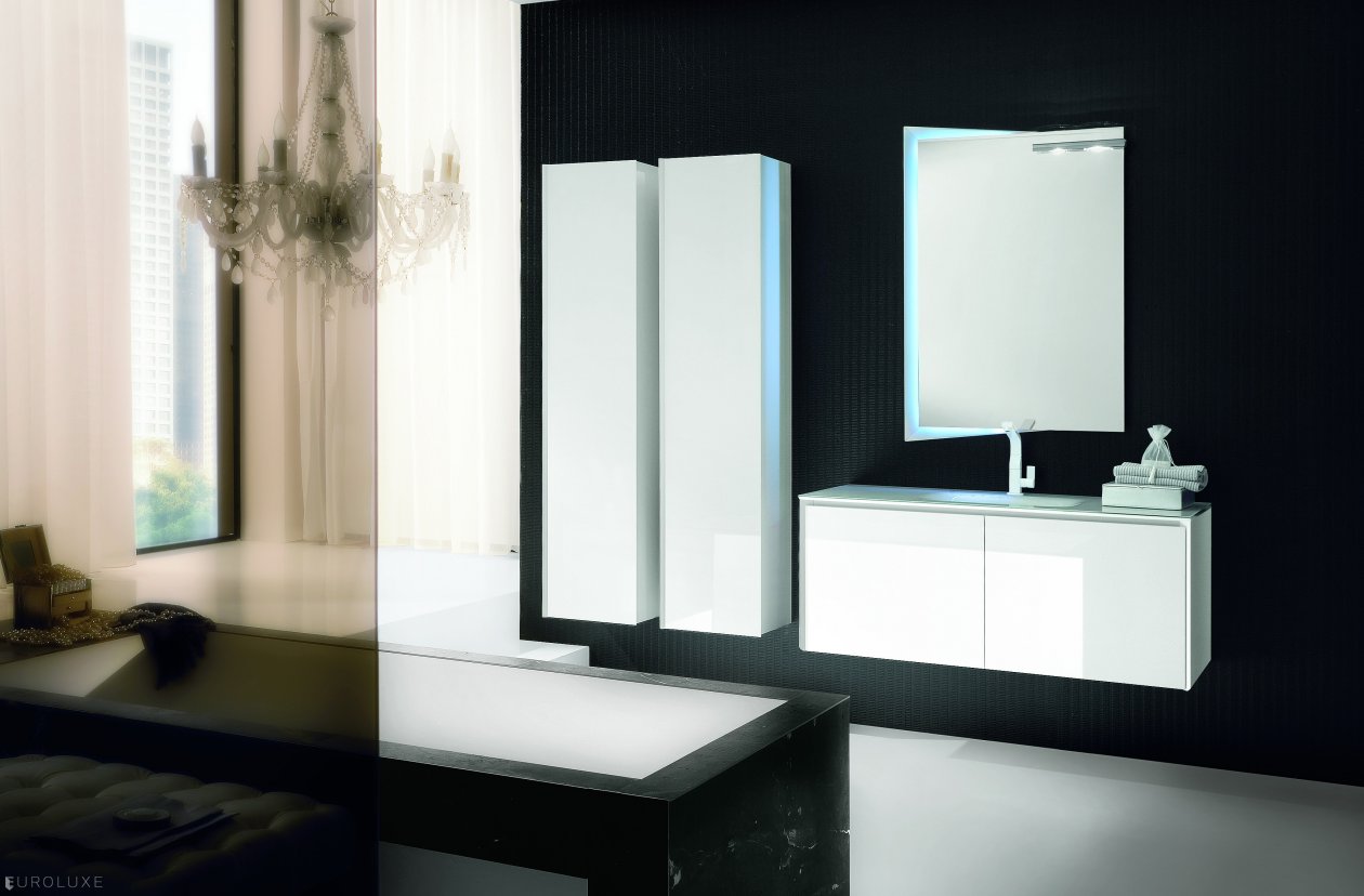 Tiffany - modern bath, white bathroom, shower, bathroom vanities, Tiffany bathroom, bathroom interior, bathroom mirrors, , bathroom cabinets, bathroom Chicago