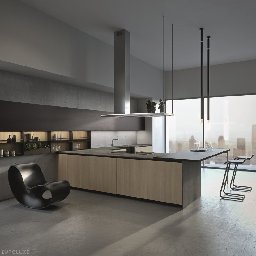 AK Project in Sesamo and Etna Textured Melamine - ak project, kitchen Chicago, contemporary kitchen, chicago italian cabinets, modern design, dining furniture, italian, modern kitchen cabinets, arrital cabinets chicago, urban interior, arrital