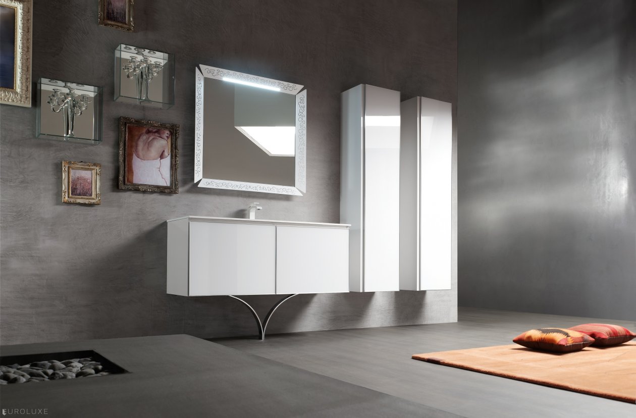 Onyx - clean design, modern bathroom, bathroom furniture, Chicago bath, bathroom mirror, Italian furniture, Onyx bathroom