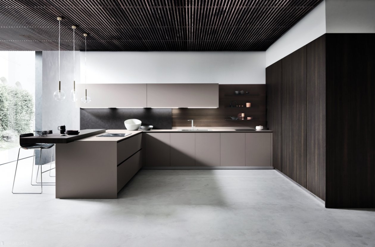 Moka - modern european kitchen, Pedini, minimalistic kitchen, italian kitchen, european kitchen, Moka, modern kitchen, chicago kitchen cabinets