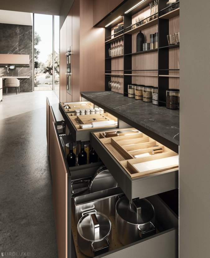 AK 04 in Olmo Naturale  - arrital, ak project, modern kitchen cabinets, urban interior, dining furniture, chicago italian cabinets, contemporary kitchen, modern design, italian, arrital cabinets chicago, kitchen Chicago