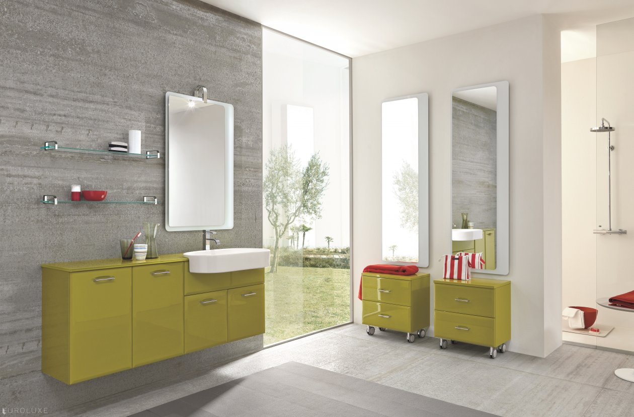 Ambra - bath, vanities, bathroom furniture, Italian bath, bathrooms Chicago, modern bathroom, shower, clean design, bathroom, cabinets, Ambra