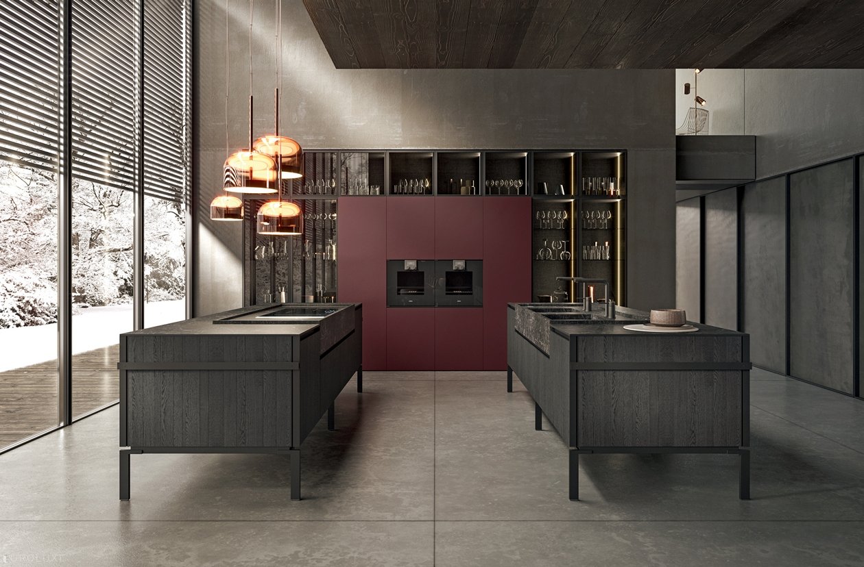 Regula - wooden kitchen, modern design, minimalistic kitchen, custom kitchen cabinets, dining furniture, urban interior, european kitchen, italian, black kitchen, contemporary kitchen, Regula by Binova, modern kitchen, kitchen Chicago, kitchen cabinets, Binova cabinets chicago