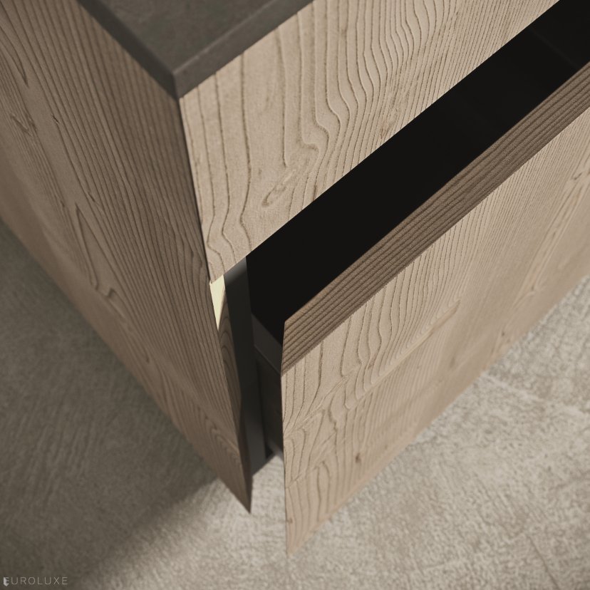 AK 05 in Abete Vigo Veneer and Metallic Lacquer - chicago italian cabinets, modern kitchen cabinets, urban interior, ak project, contemporary kitchen, dining furniture, modern design, arrital, kitchen Chicago, arrital cabinets chicago, italian