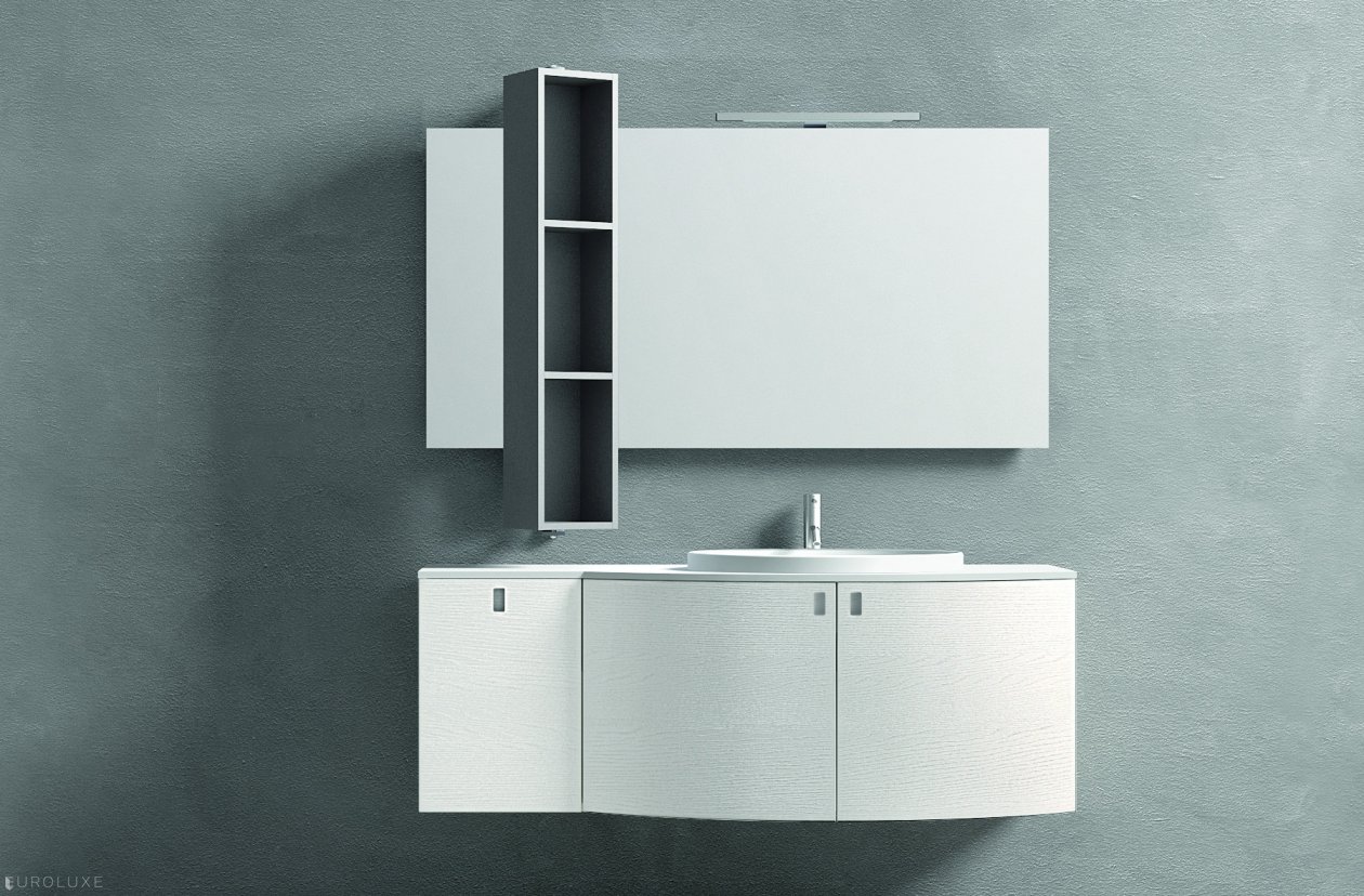 Topazio - Italian furniture, white bathroom, bathroom interior, Topazio, modern bath, cabinets, bathroom furniture