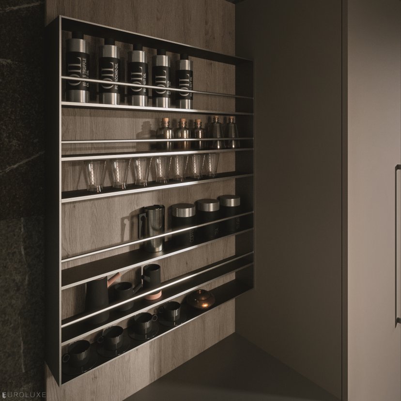 AK Project in Basalto Melamine & Tecnomatt Office - italian, modern design, arrital, dining furniture, ak project, modern kitchen cabinets, urban interior, arrital cabinets chicago, chicago italian cabinets, kitchen Chicago, contemporary kitchen