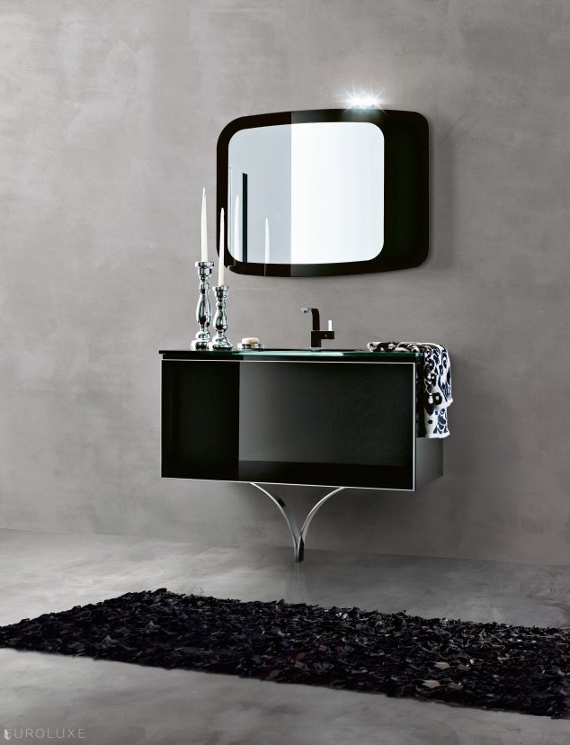 Onyx - clean design, bathroom furniture, Chicago bath, Onyx bathroom, bathroom mirror, Italian furniture, modern bathroom