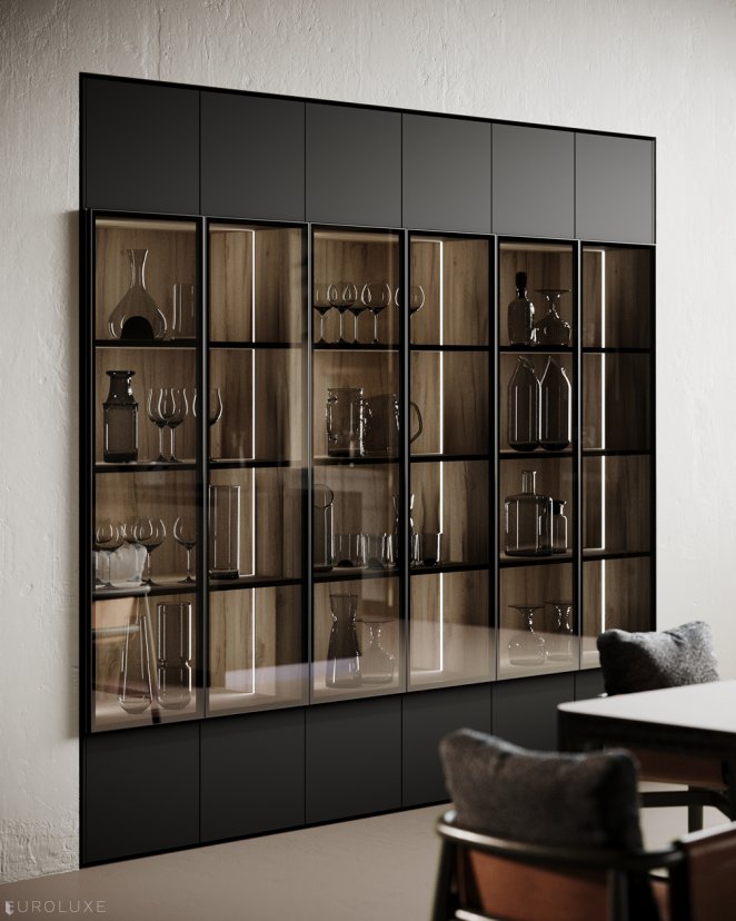Menta Black Onyx and Scandi Oak - Miton cabinets chicago, kitchen Chicago, urban interior, Miton Chicago, wooden kitchen, modern kitchen, custom kitchen cabinets, Menta by Miton, kitchen cabinets, minimalistic kitchen, european kitchen, black onyx, scandi oak, contemporary kitchen, italian, modern design, black kitchen, dining furniture