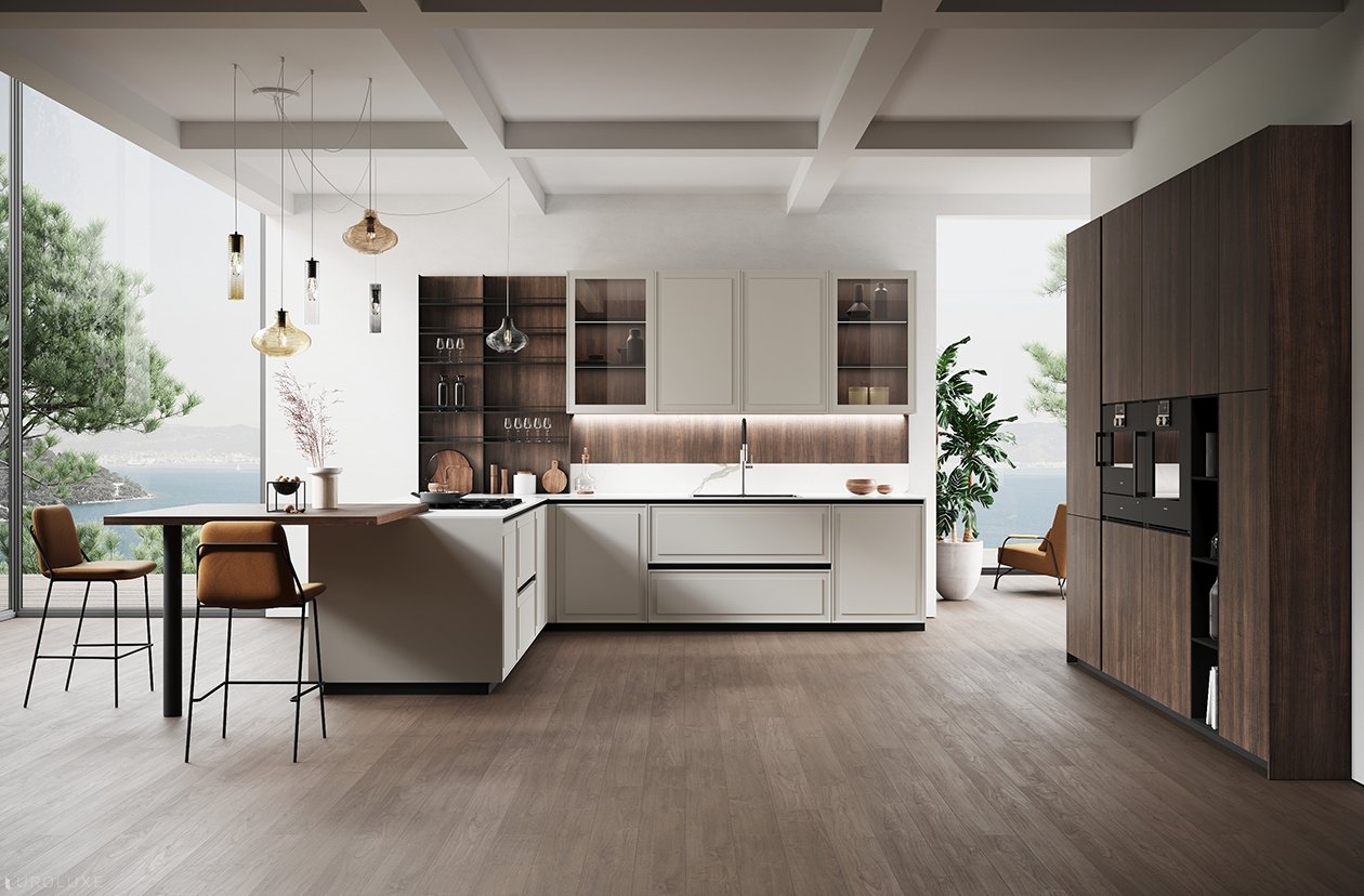 Tes - wooden kitchen, Miton Chicago, minimalistic kitchen, urban interior, black kitchen, contemporary kitchen, kitchen Chicago, Tes by Miton, italian, custom kitchen cabinets, Miton cabinets chicago, kitchen cabinets, modern design, dining furniture, modern kitchen, european kitchen