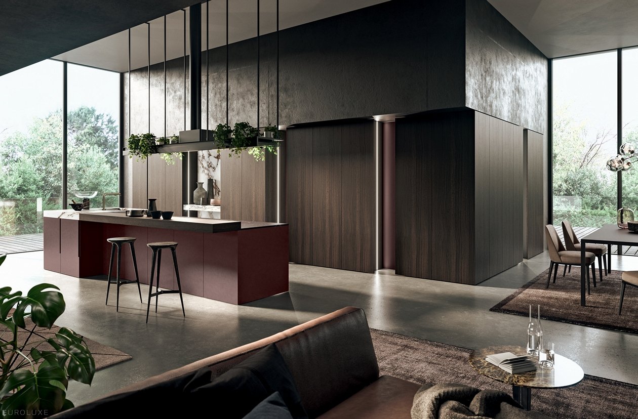 Vogue - black kitchen, modern design, kitchen cabinets, contemporary kitchen, urban interior, european kitchen, dining furniture, wooden kitchen, minimalistic kitchen, italian, Vogue by Binova, Binova cabinets chicago, custom kitchen cabinets, kitchen Chicago, modern kitchen