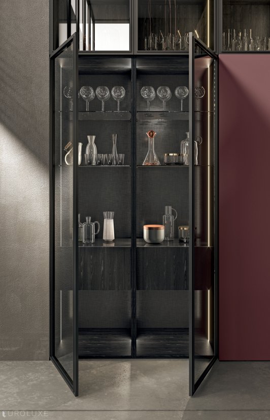 Regula - contemporary kitchen, modern kitchen, modern design, kitchen cabinets, kitchen Chicago, minimalistic kitchen, dining furniture, custom kitchen cabinets, european kitchen, black kitchen, Binova cabinets chicago, wooden kitchen, Regula by Binova, italian, urban interior