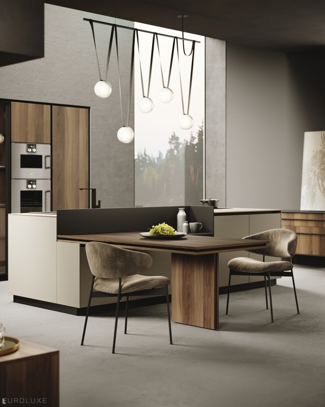Menta Creta and Adige  - kitchen cabinets, dining furniture, black kitchen, modern kitchen, italian, minimalistic kitchen, custom kitchen cabinets, modern design, wooden kitchen, Miton Chicago, european kitchen, urban interior, contemporary kitchen, Menta by Miton, kitchen Chicago, Miton cabinets chicago