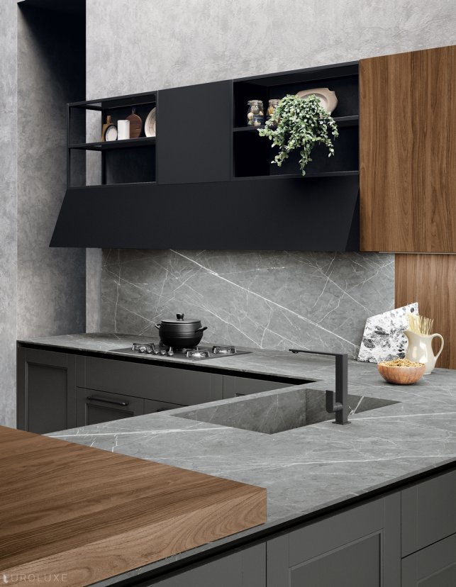 Talia - italian, Miton Chicago, wooden kitchen, minimalistic kitchen, black kitchen, modern design, contemporary kitchen, modern kitchen, european kitchen, kitchen cabinets, Miton cabinets chicago, custom kitchen cabinets, Talia by Miton, dining furniture, kitchen Chicago, urban interior